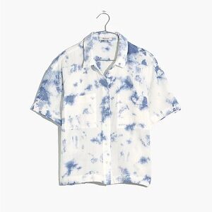 NWOT Madewell Lightspun Beachside Shirt in Tie-Dye 🦋